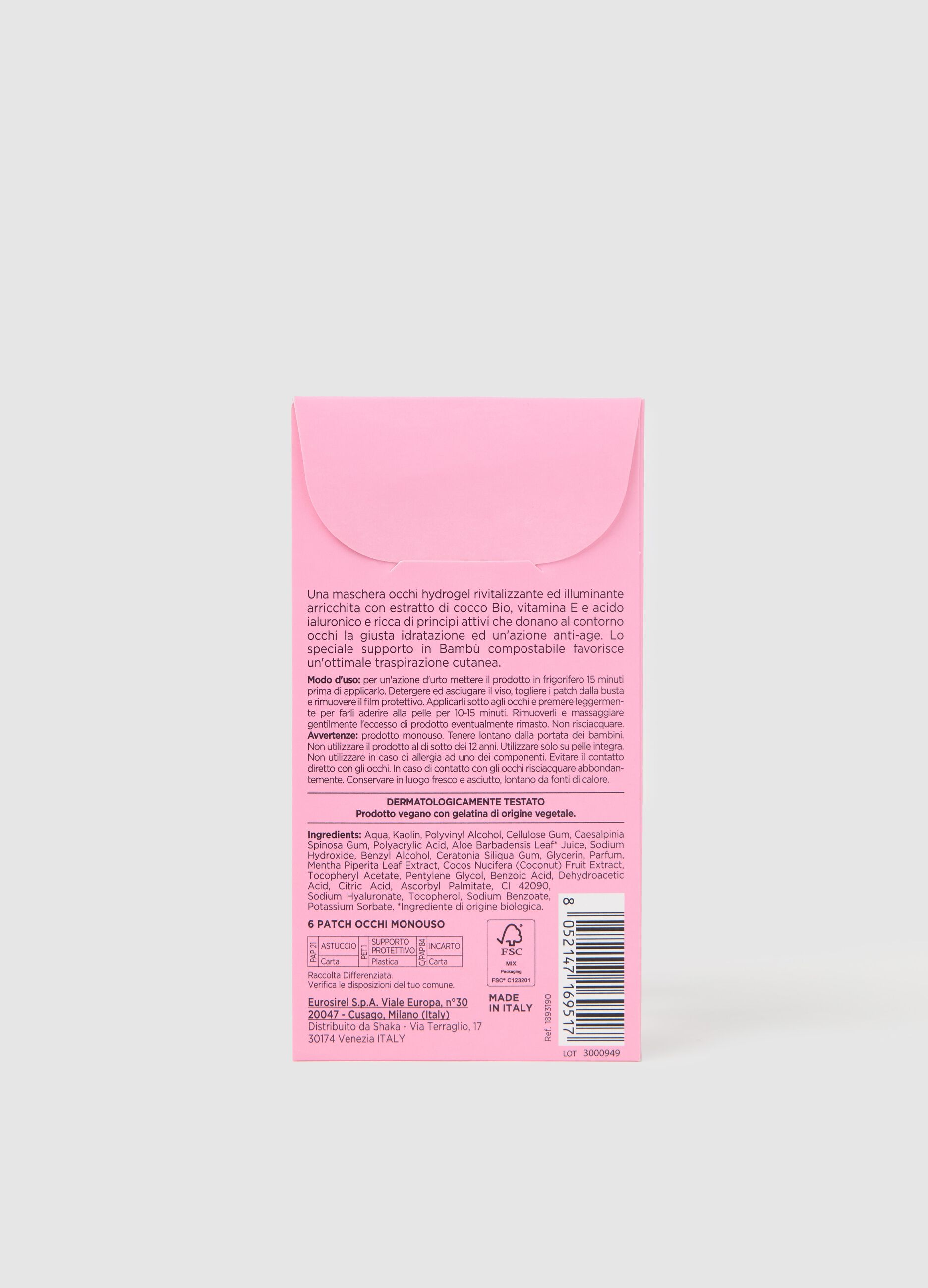 Eye patch with organic coconut extract