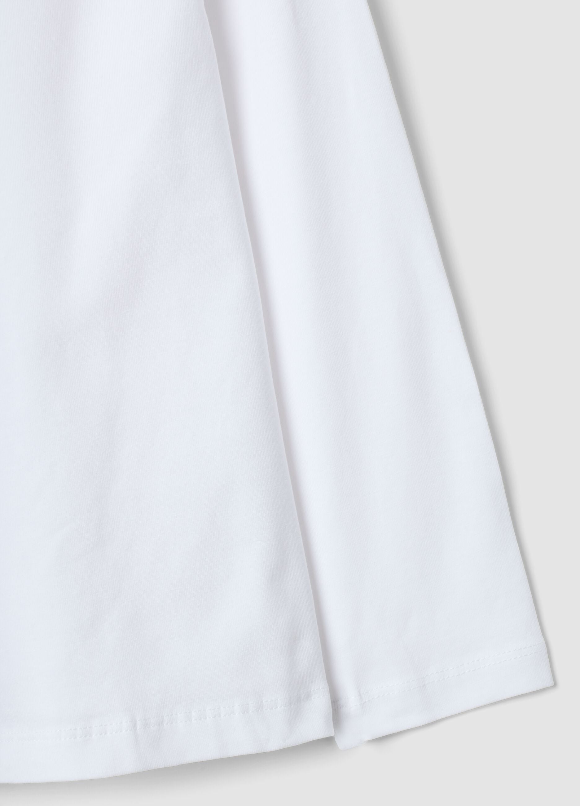 White long-sleeve organic cotton T-shirt
