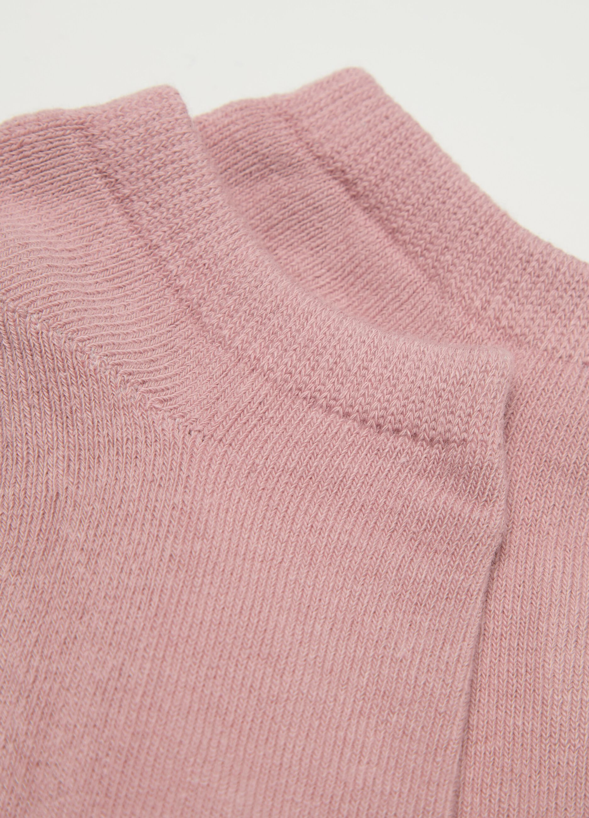 Short pink slipper socks