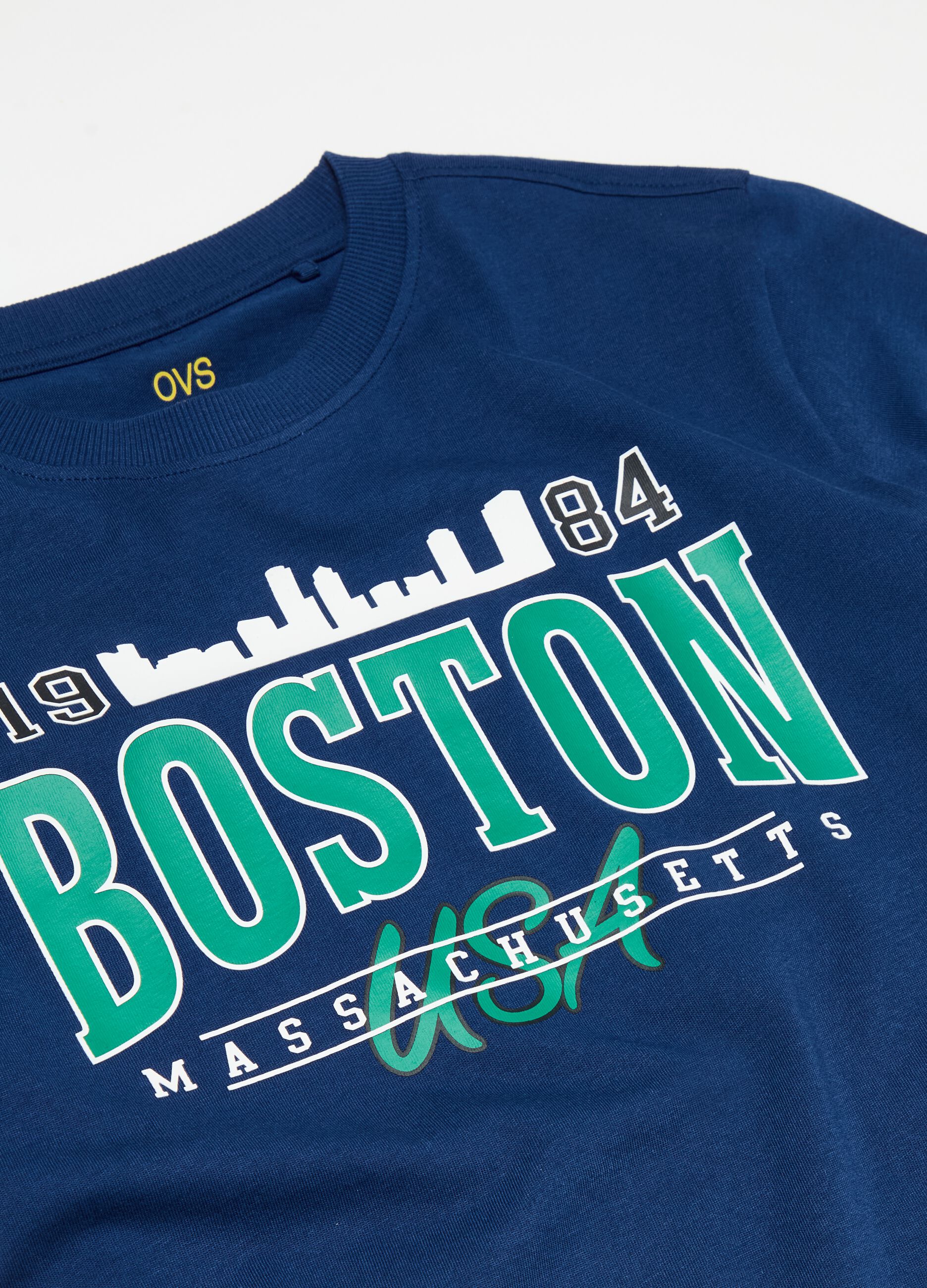 T-shirt with college lettering print