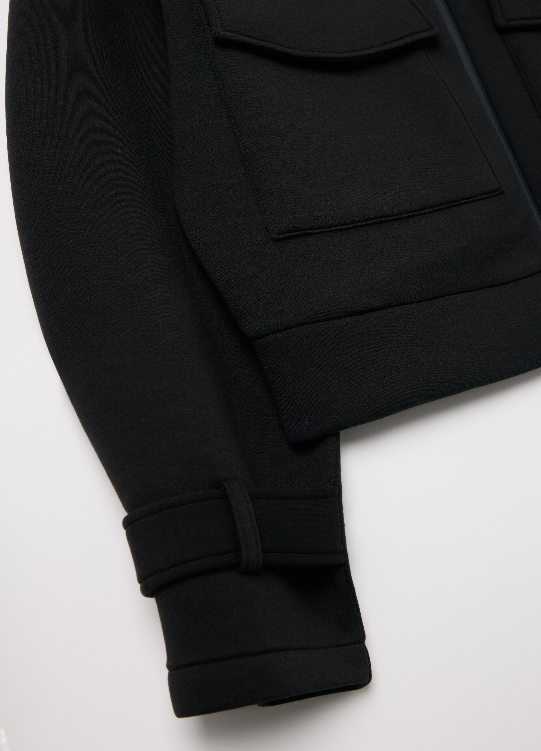 Giacca bomber mock neck