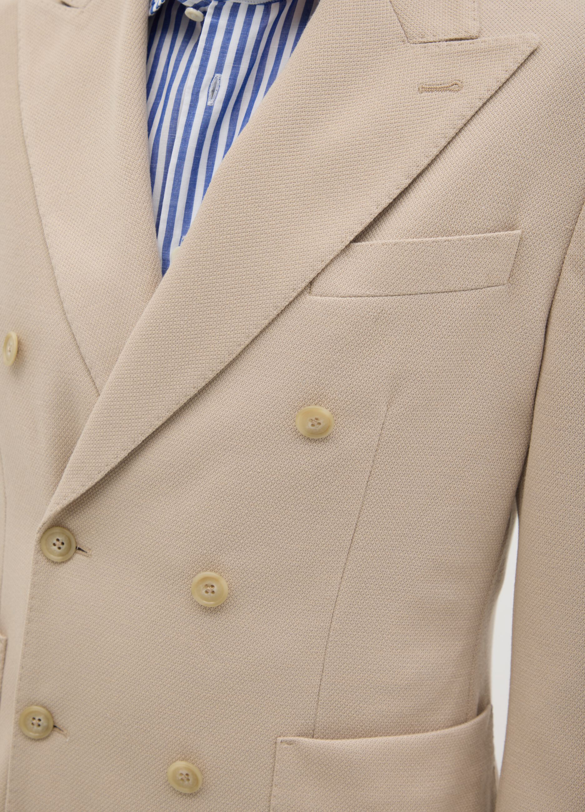Blazer da uomo beige slim fit