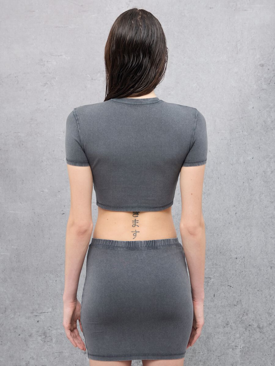 Vintage Grey Crop T-shirt_2