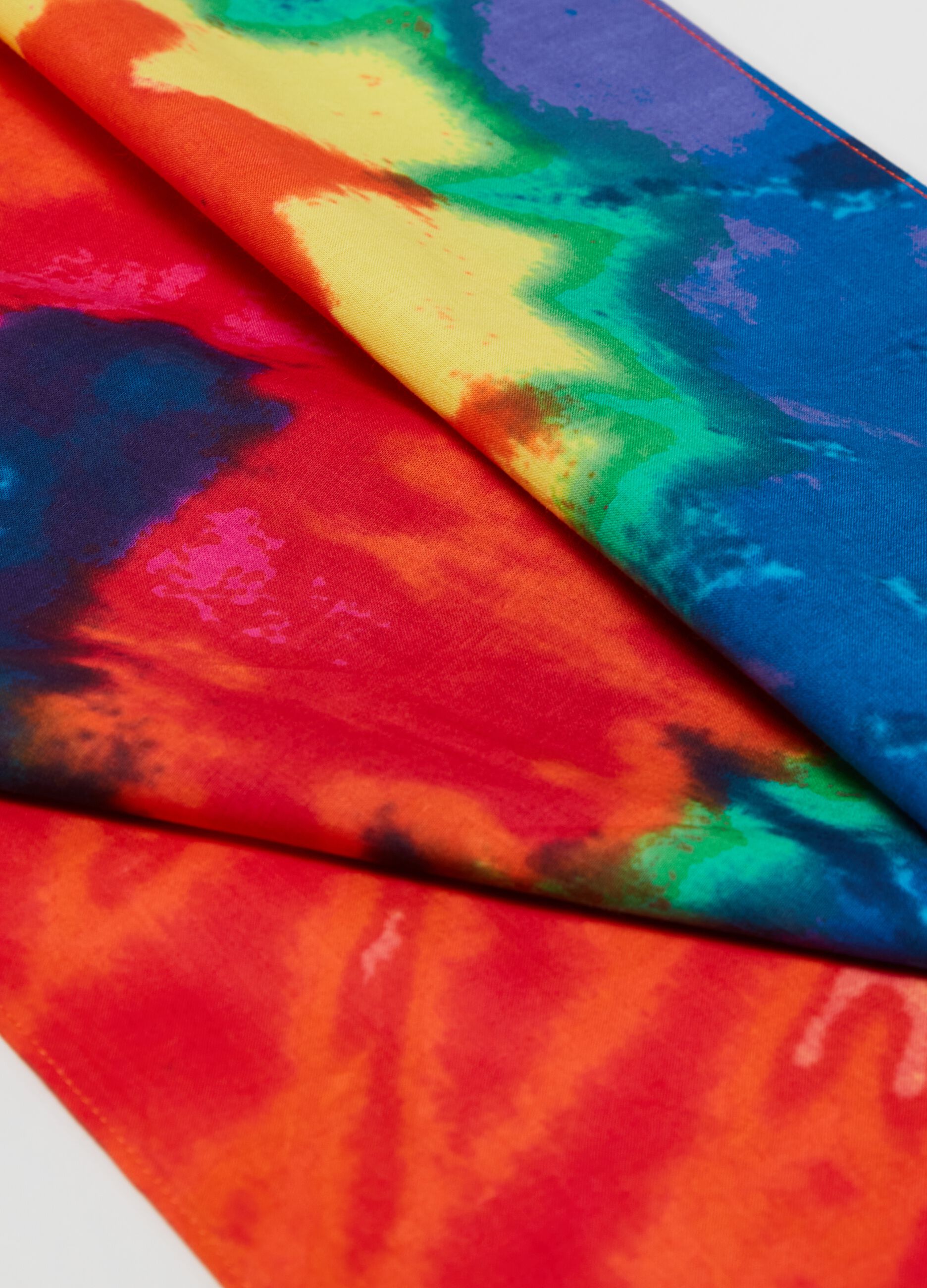 Bandana with tie dye print