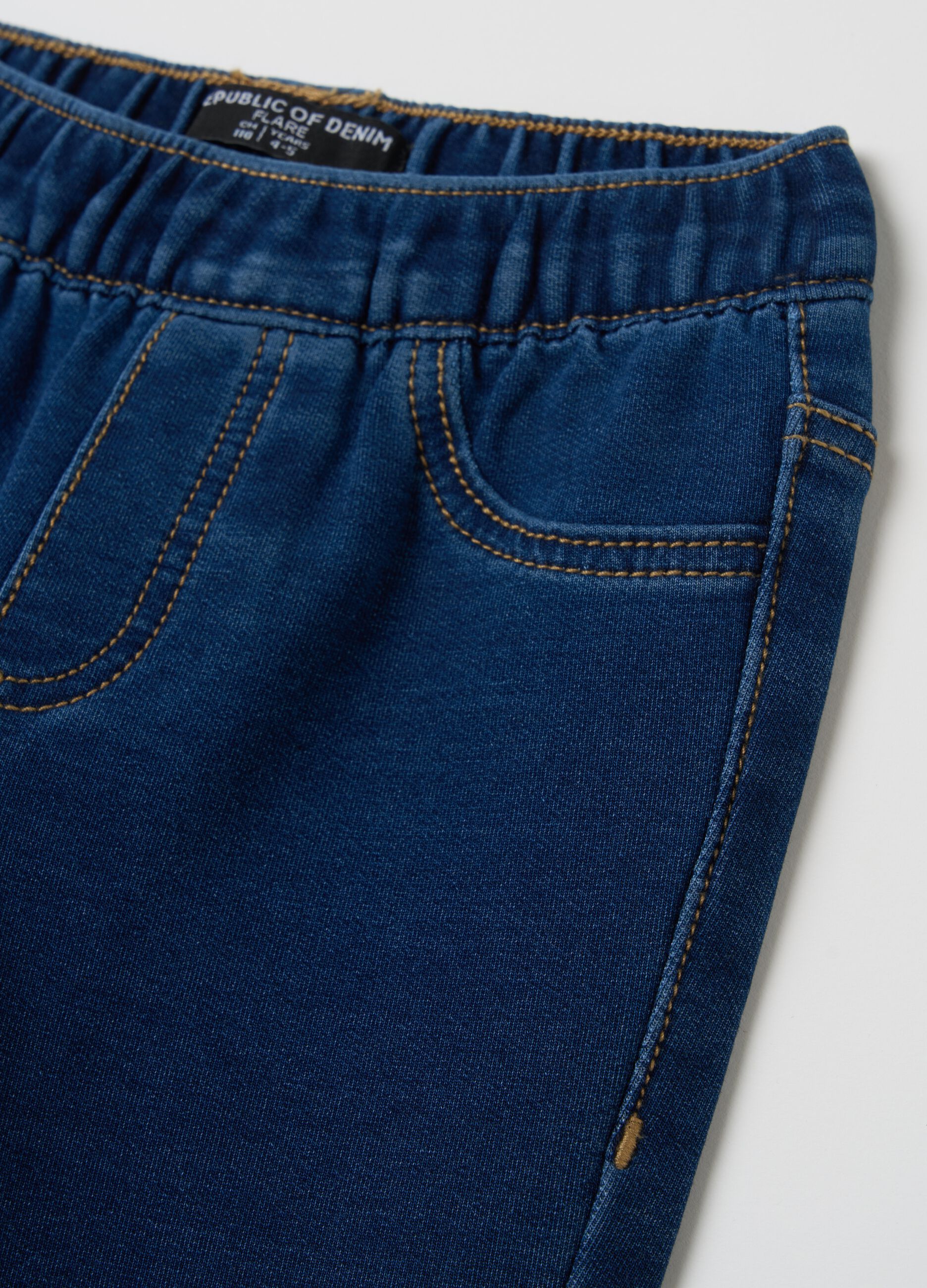 Jeggings flare fit in French Terry