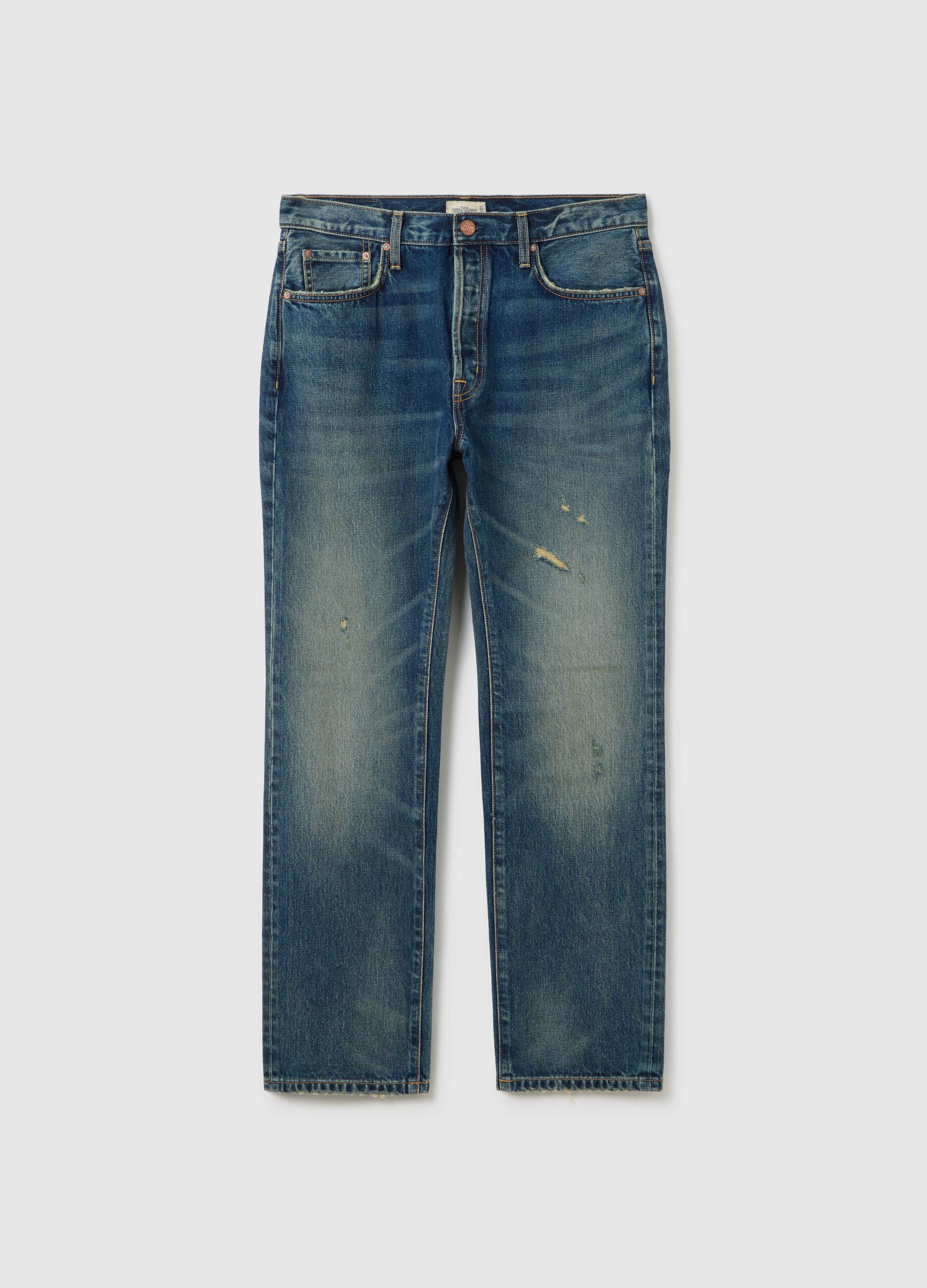 Pure Cotton Regular Fit Denim Jeans