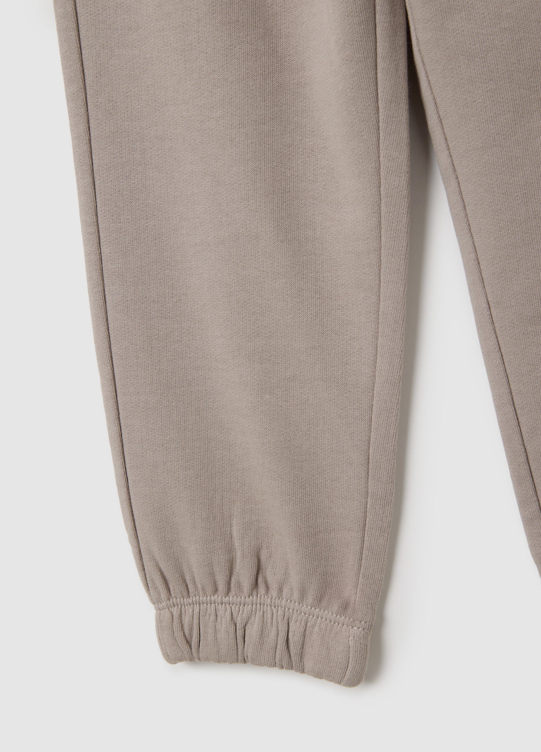 Beige cotton trousers for boys