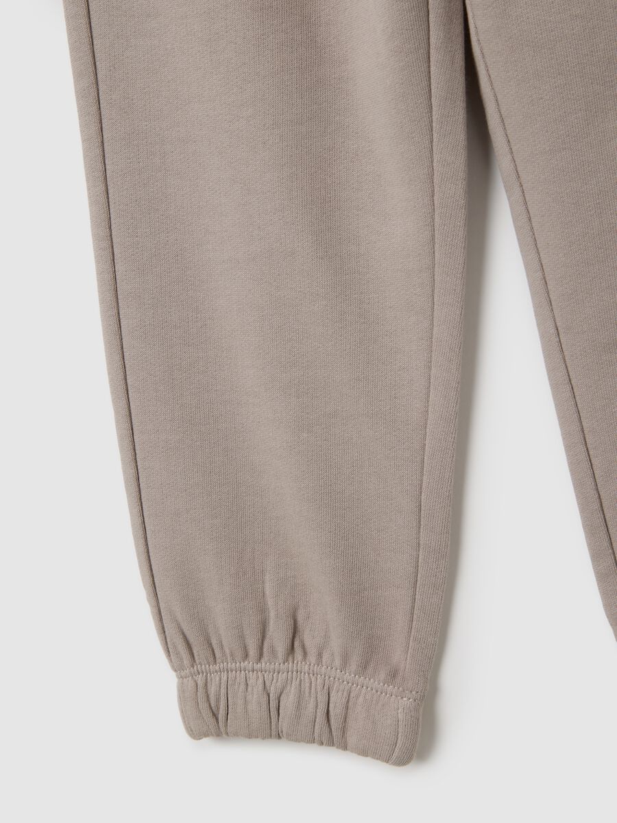 Beige cotton trousers for boys_3