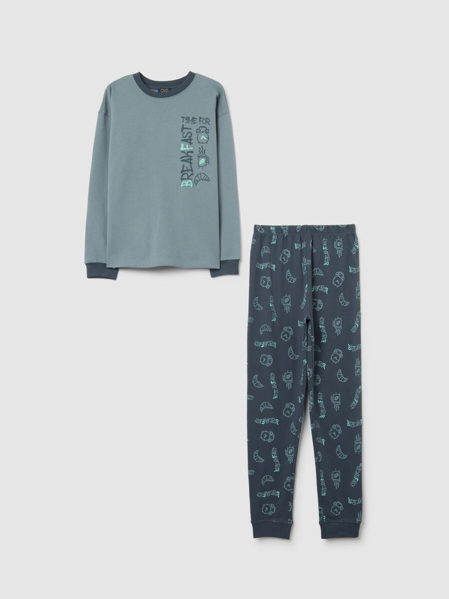Boy's pyjama in pure cotton blue regular fit_0