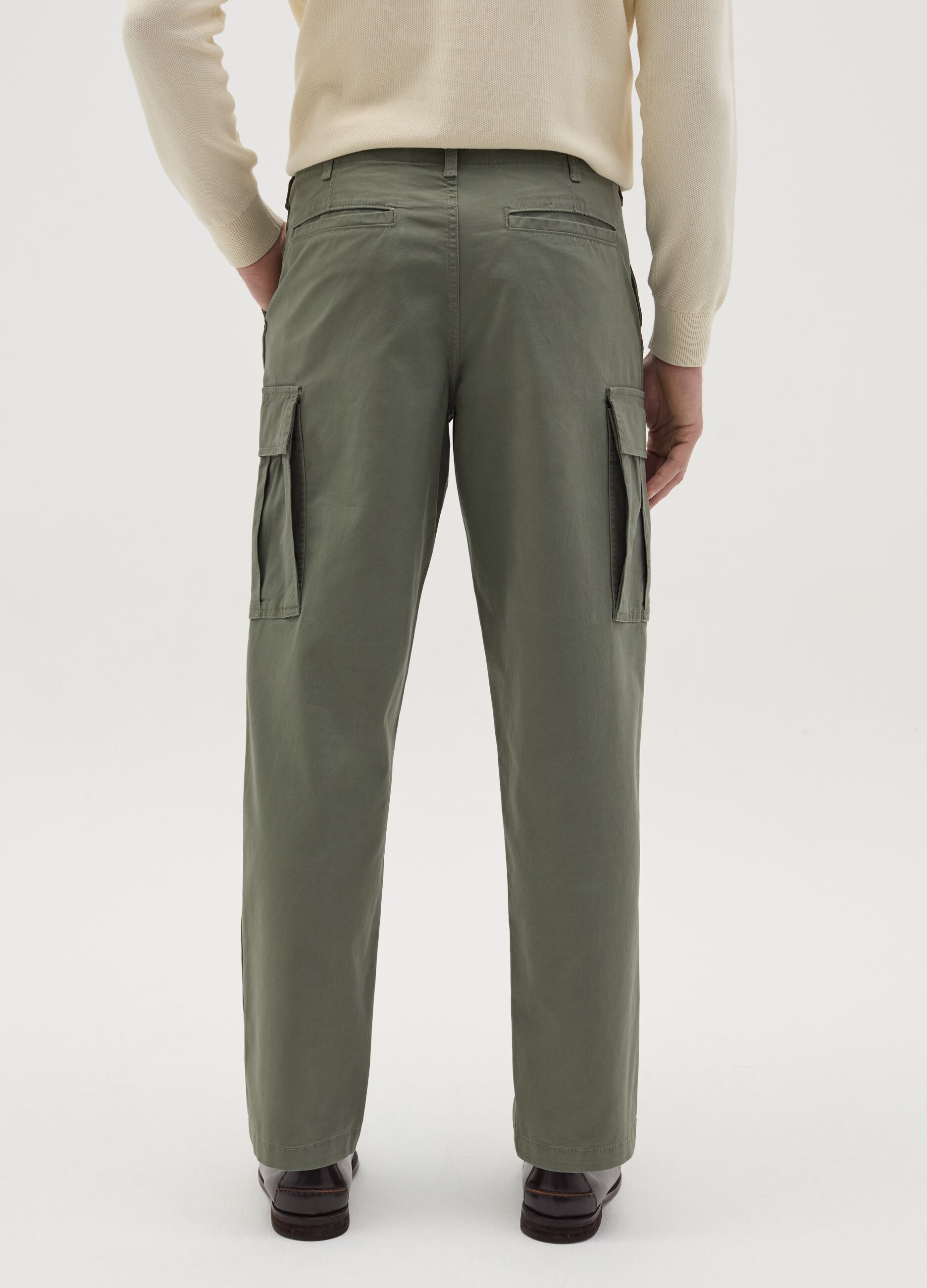 Pantalone cargo con coulisse interna