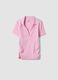 Pink stretch cotton short-sleeve polo shirt, regular fit_4