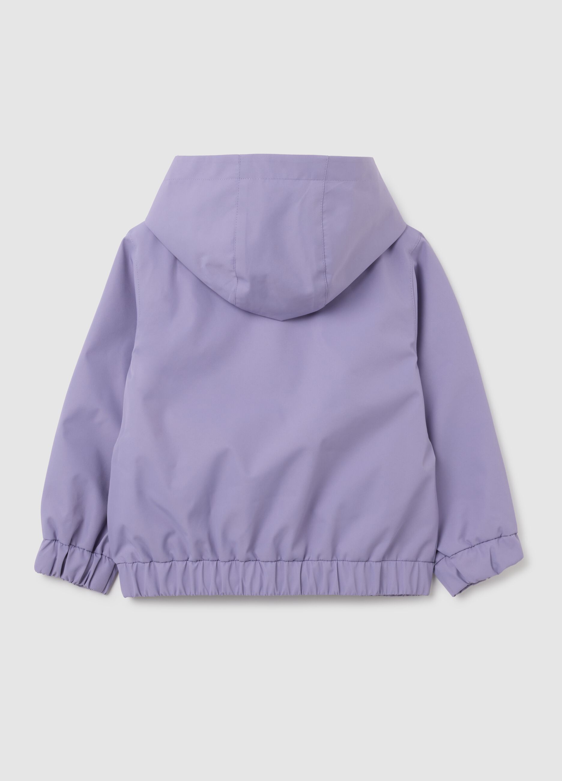 Girls' Purple Jacket with Hood