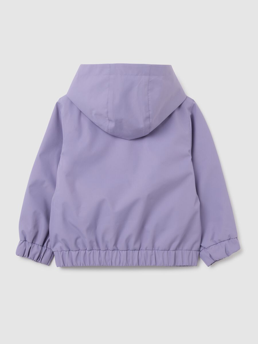 Girls' Purple Jacket with Hood_1