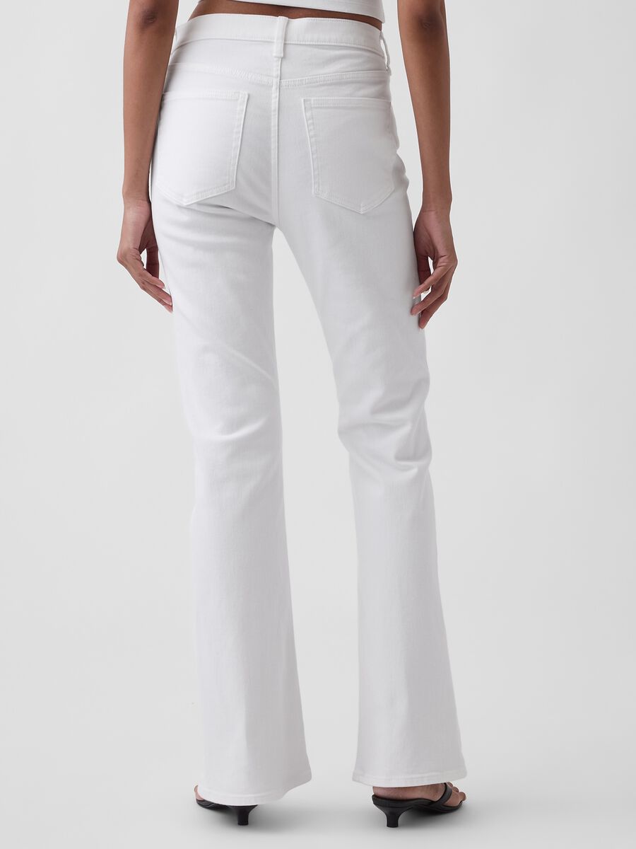 Stretch cotton flared-leg jeans_3