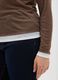 Brown regular fit V-neck sweater_3