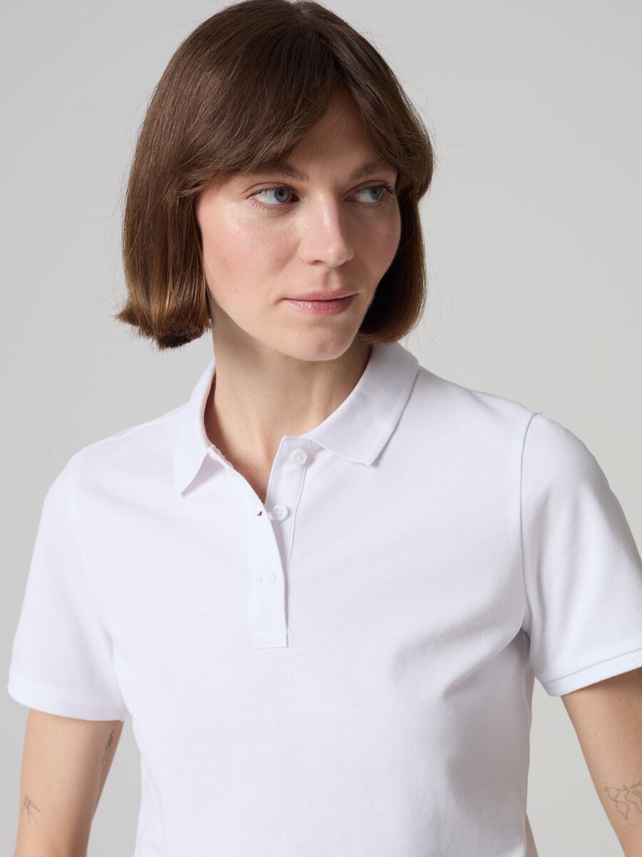 Cotton pique polo shirt_1
