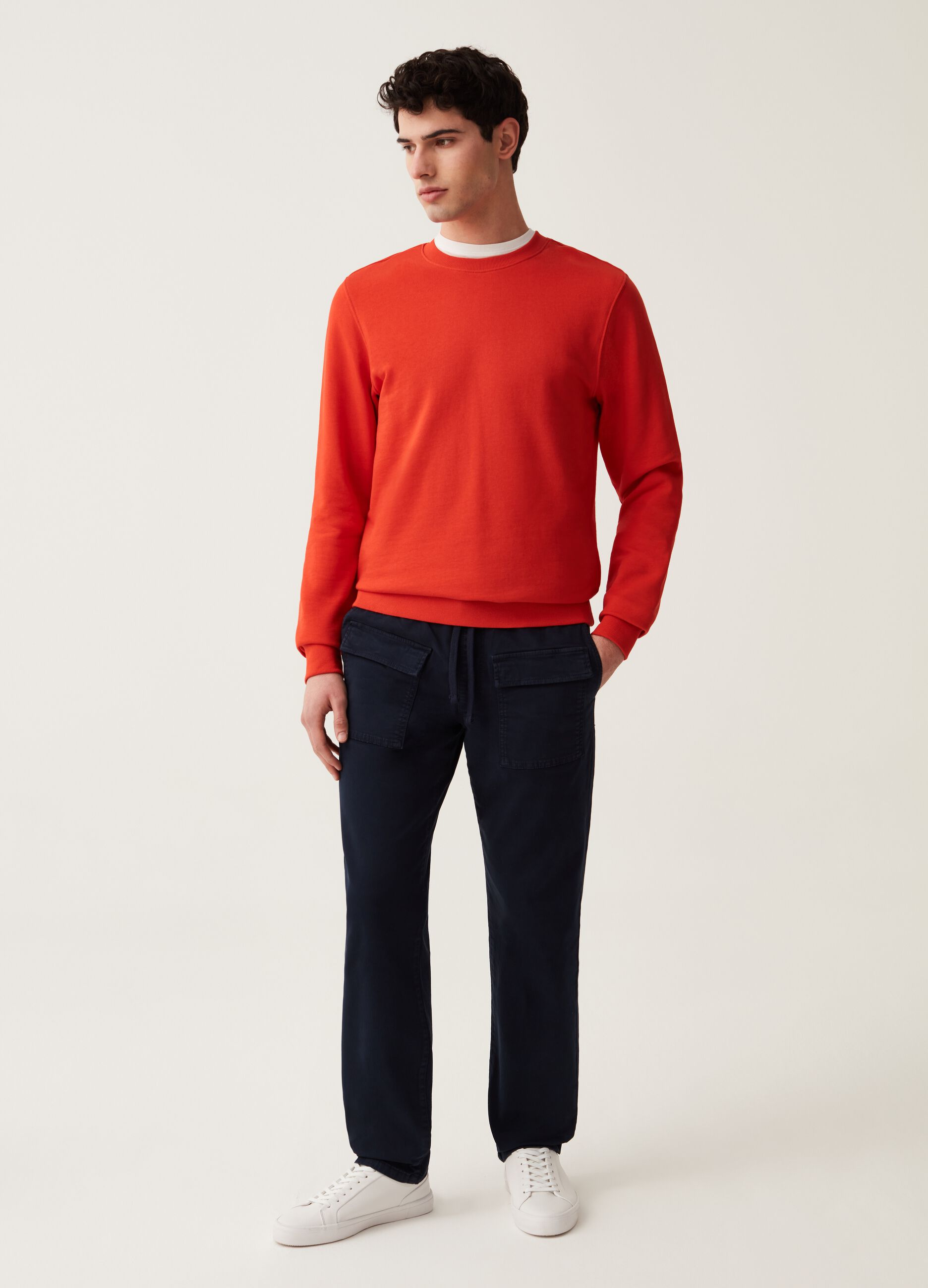 Joggers cargo in cotone stretch_0