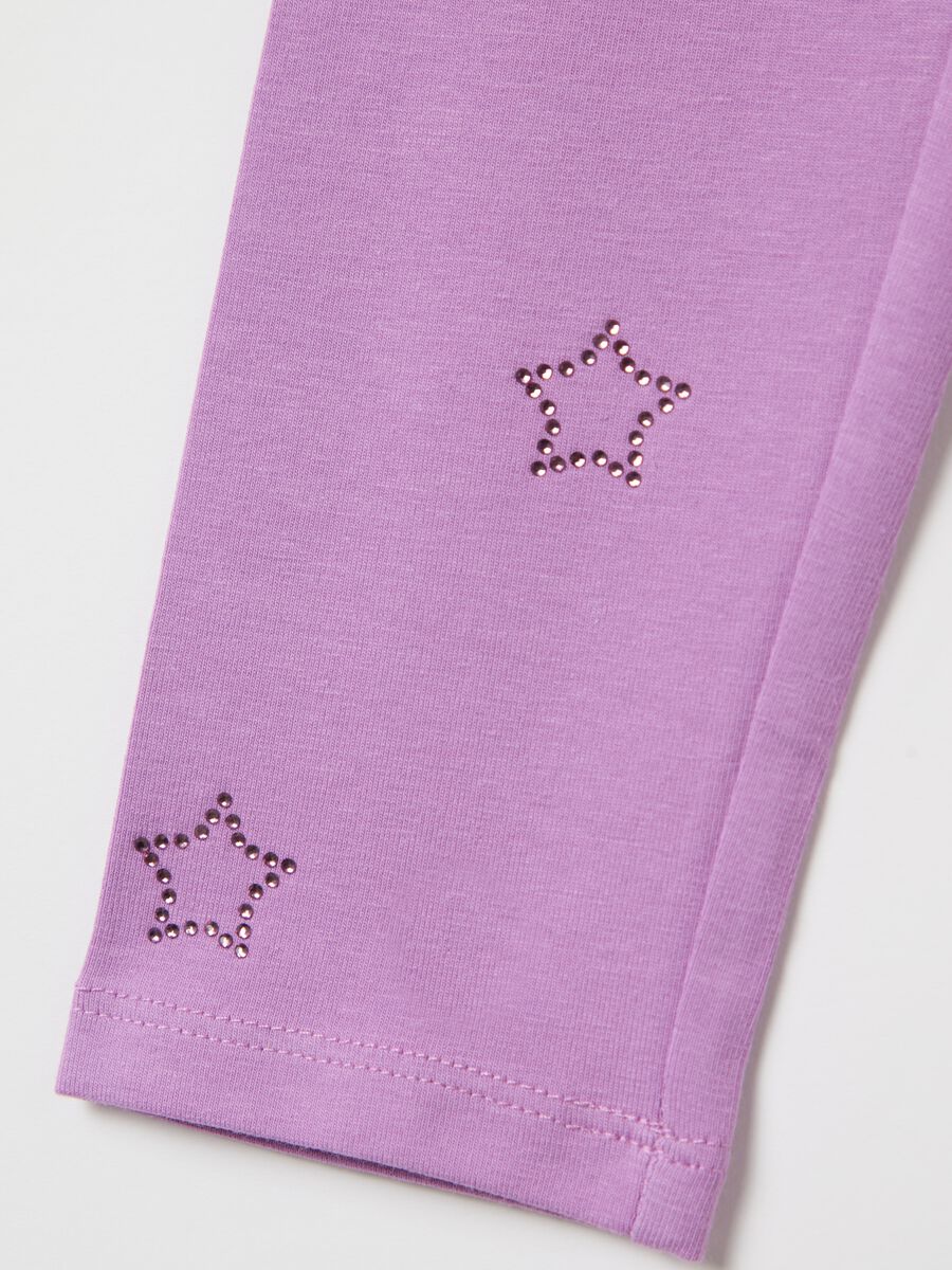 Leggings with diamanté stars application_2