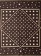 Brown scarf with star print_1