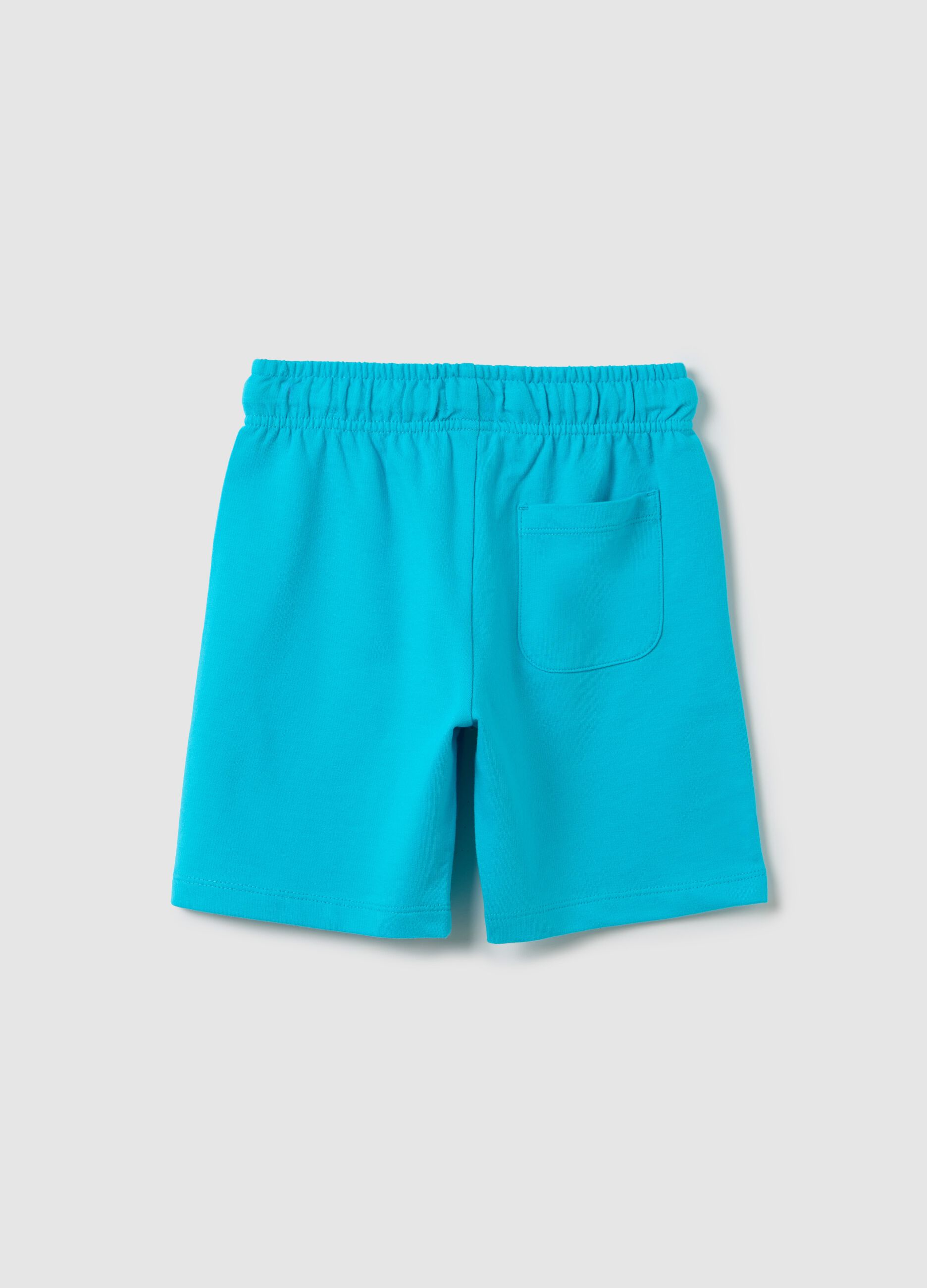 Turquoise shorts in organic cotton OVS Kids