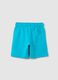 Boy's light blue shorts in 100% cotton with regular fit_1