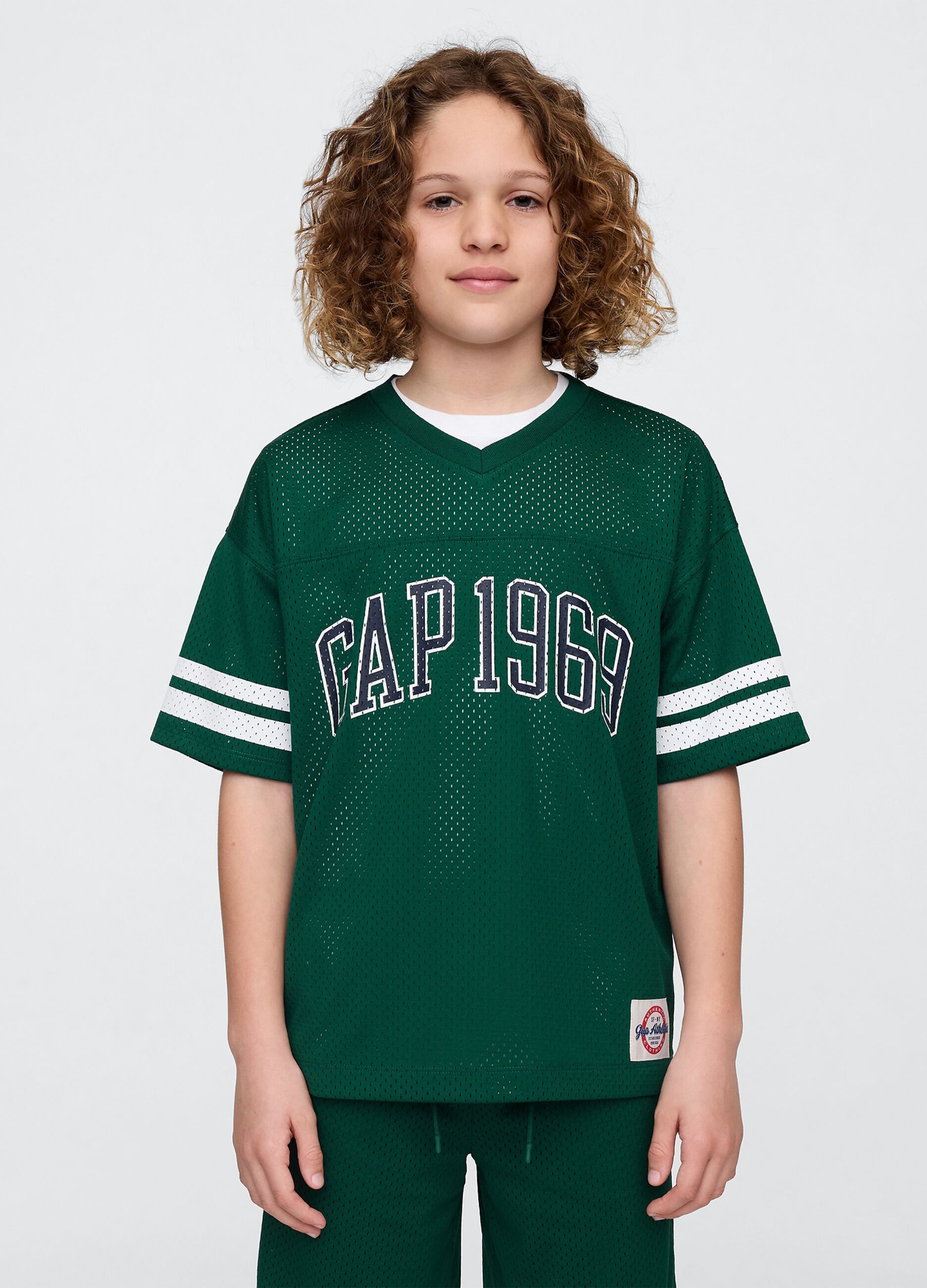 Green sports shirt with GAP 1969 logo