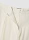 Pantaloni culotte bianchi in cotone elasticizzato_5