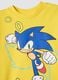 Yellow pure cotton kids' T-shirt regular fit with Sonic_2