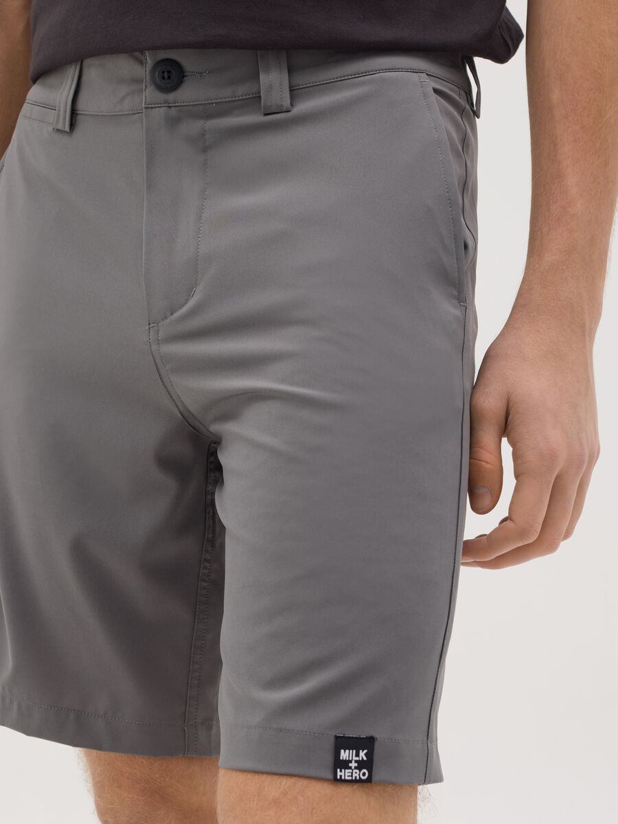 MILK+HERO Stretch Fabric Grey Swim Boxers_3