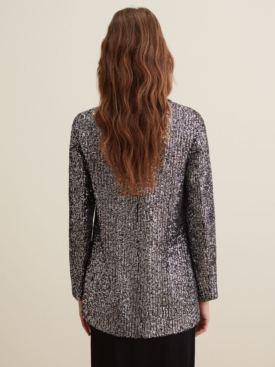 Blazer doppiopetto con paillettes_2