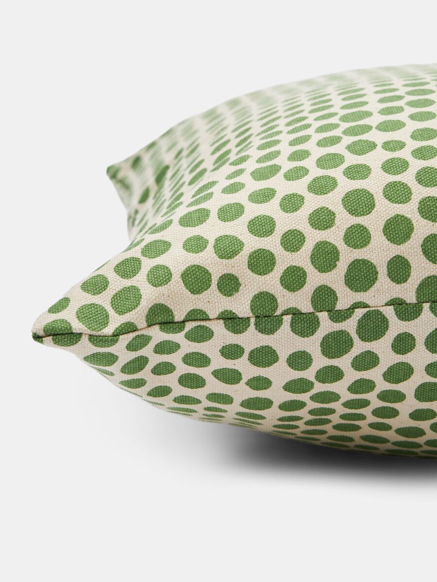 Polka dot cushion with cotton cover_1