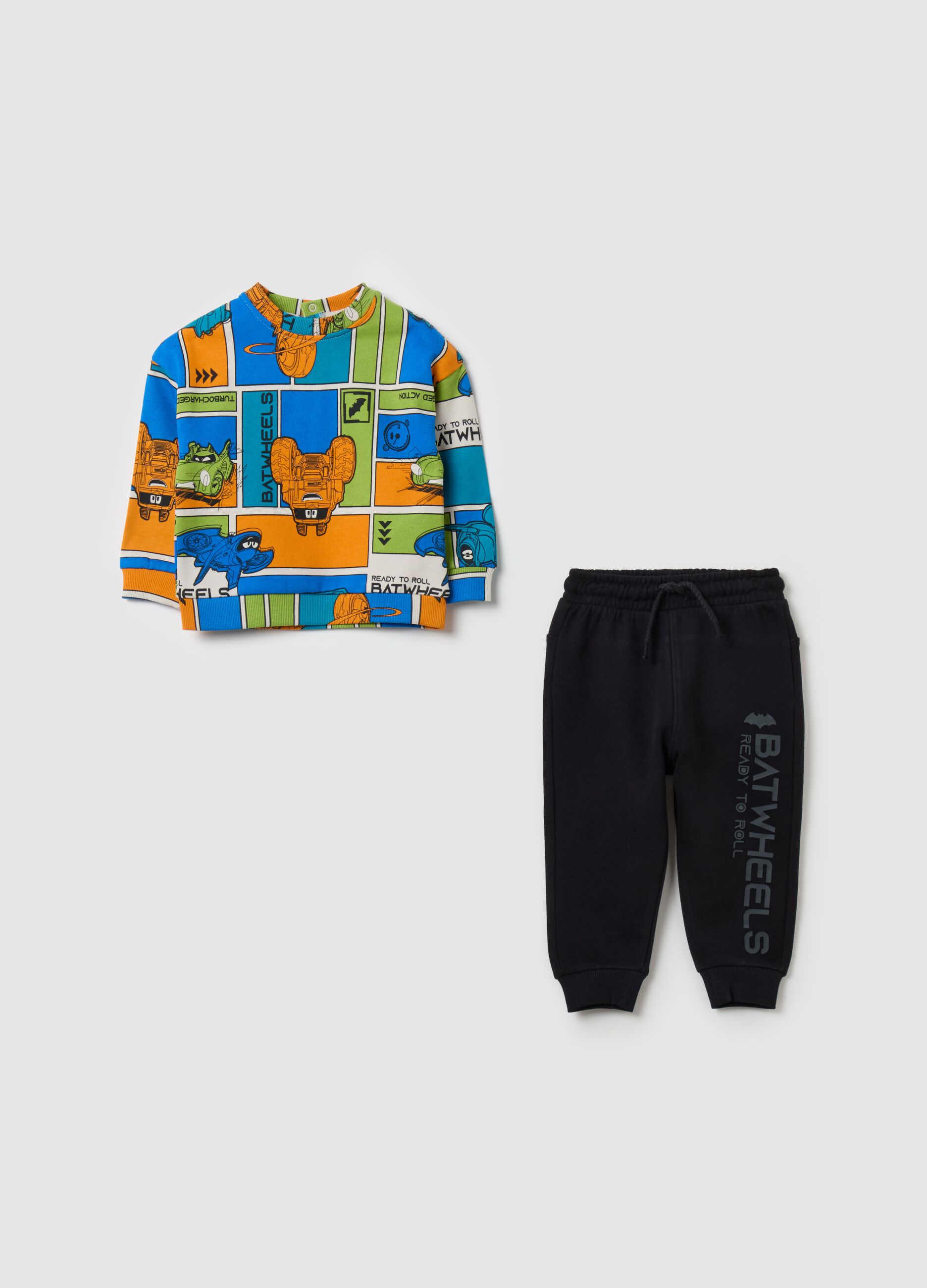 Organic cotton jogging set with Batwheels print