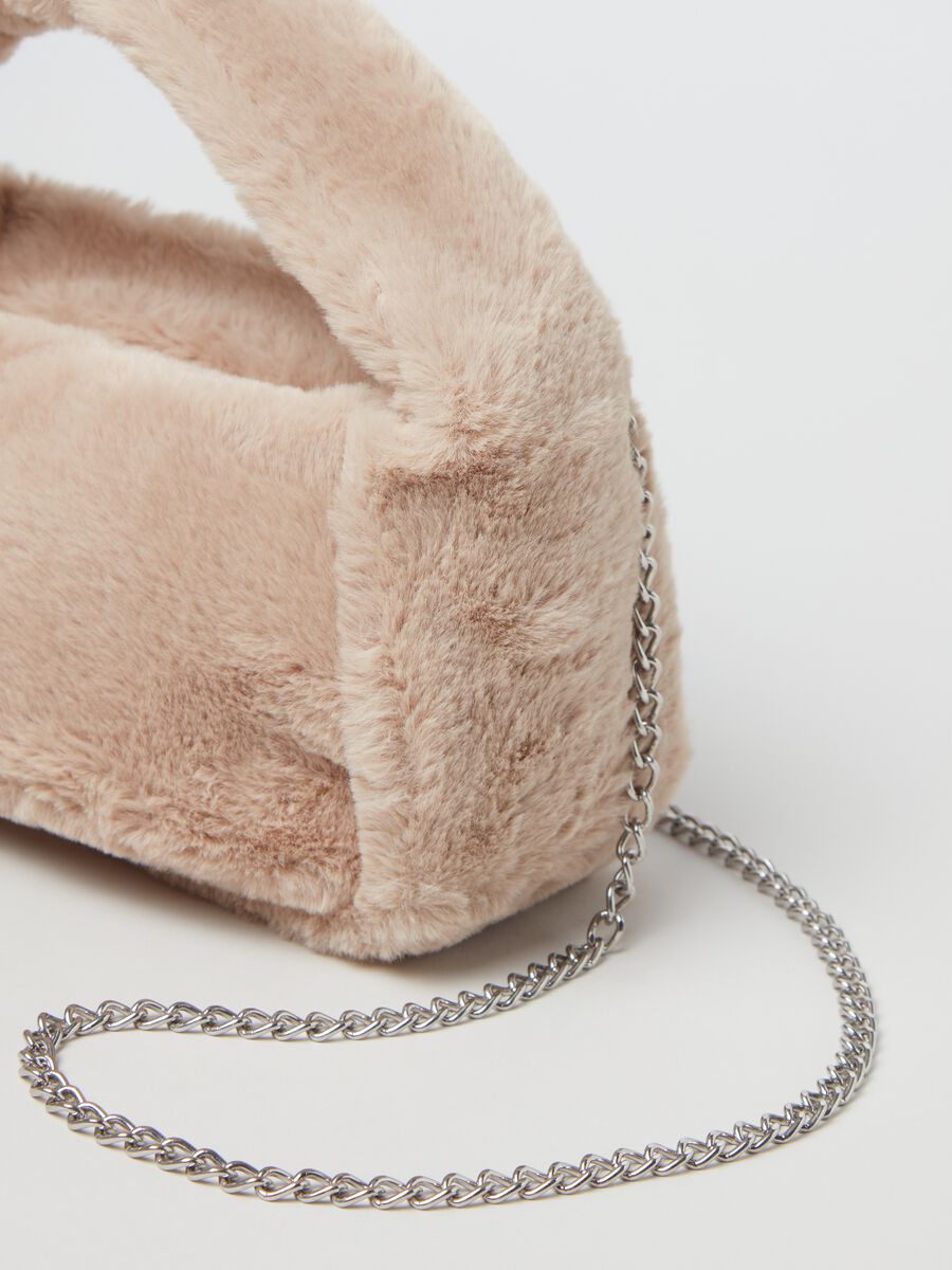 Mini borsa hobo in eco pelliccia_1