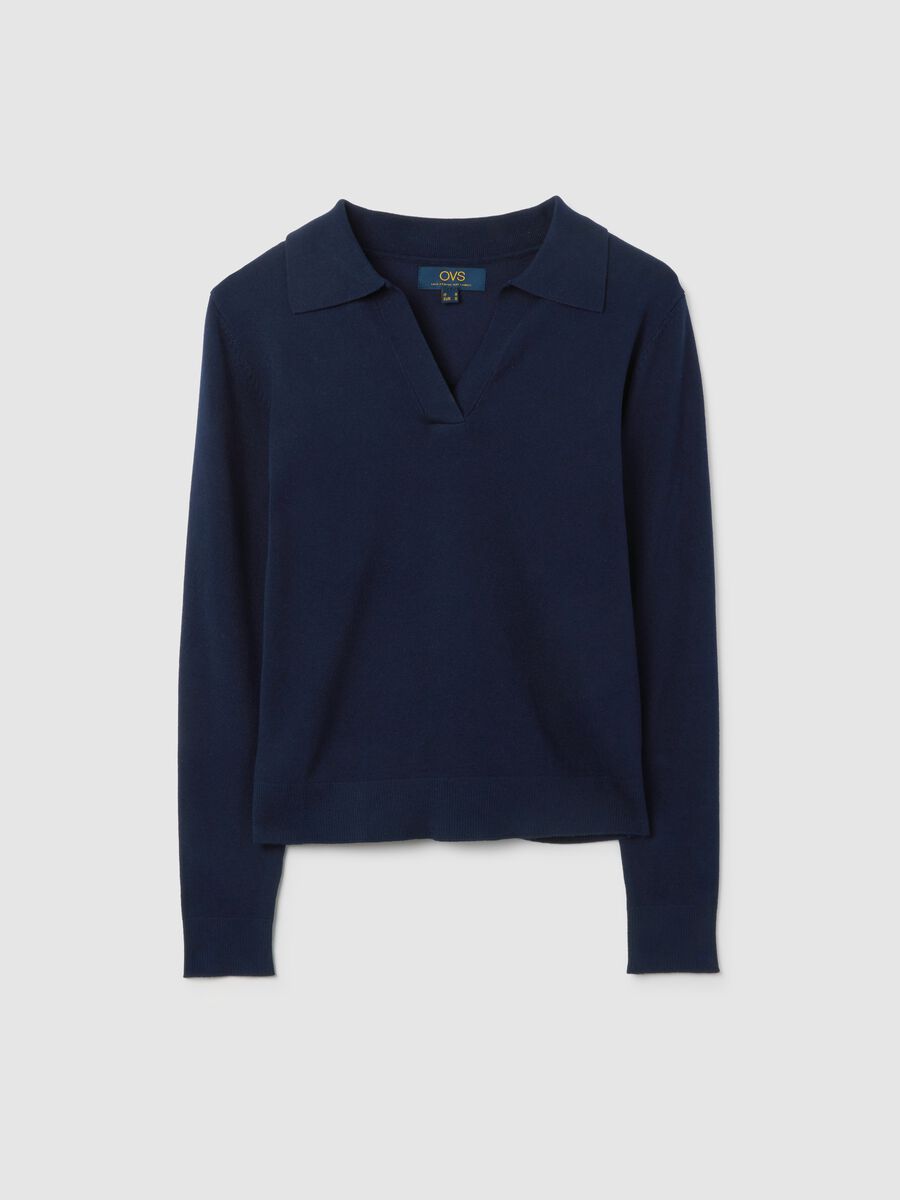 Blue Polo Neck Sweater_4