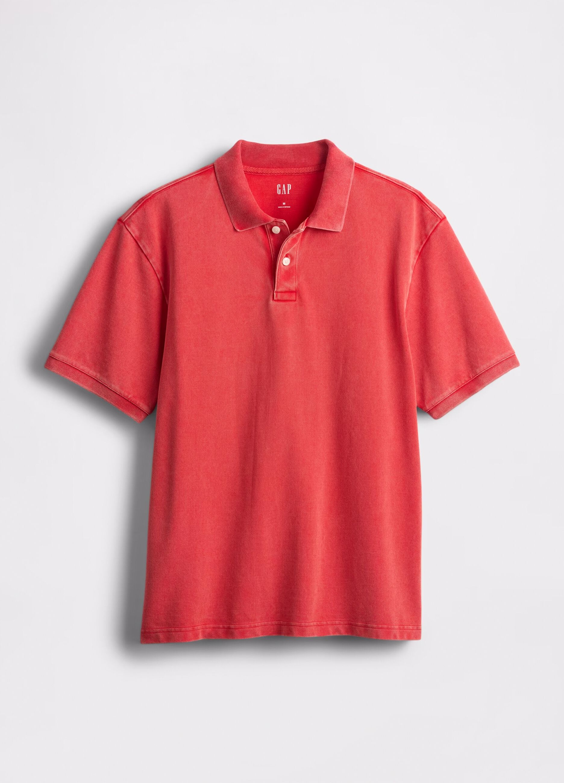 Polo shirt with short sleeves in cotton