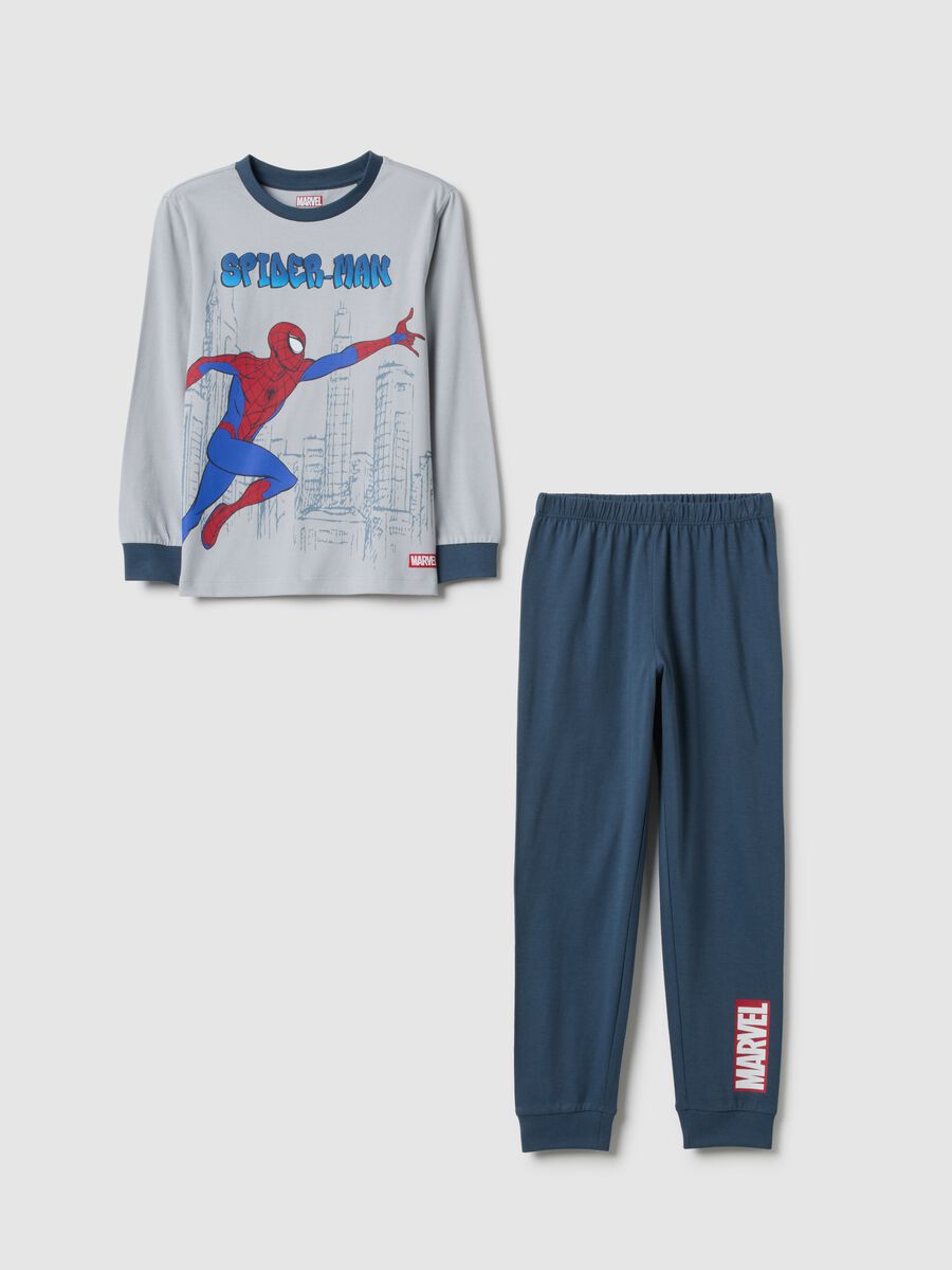 Children's regular fit multicolour pure cotton pyjamas with print_0