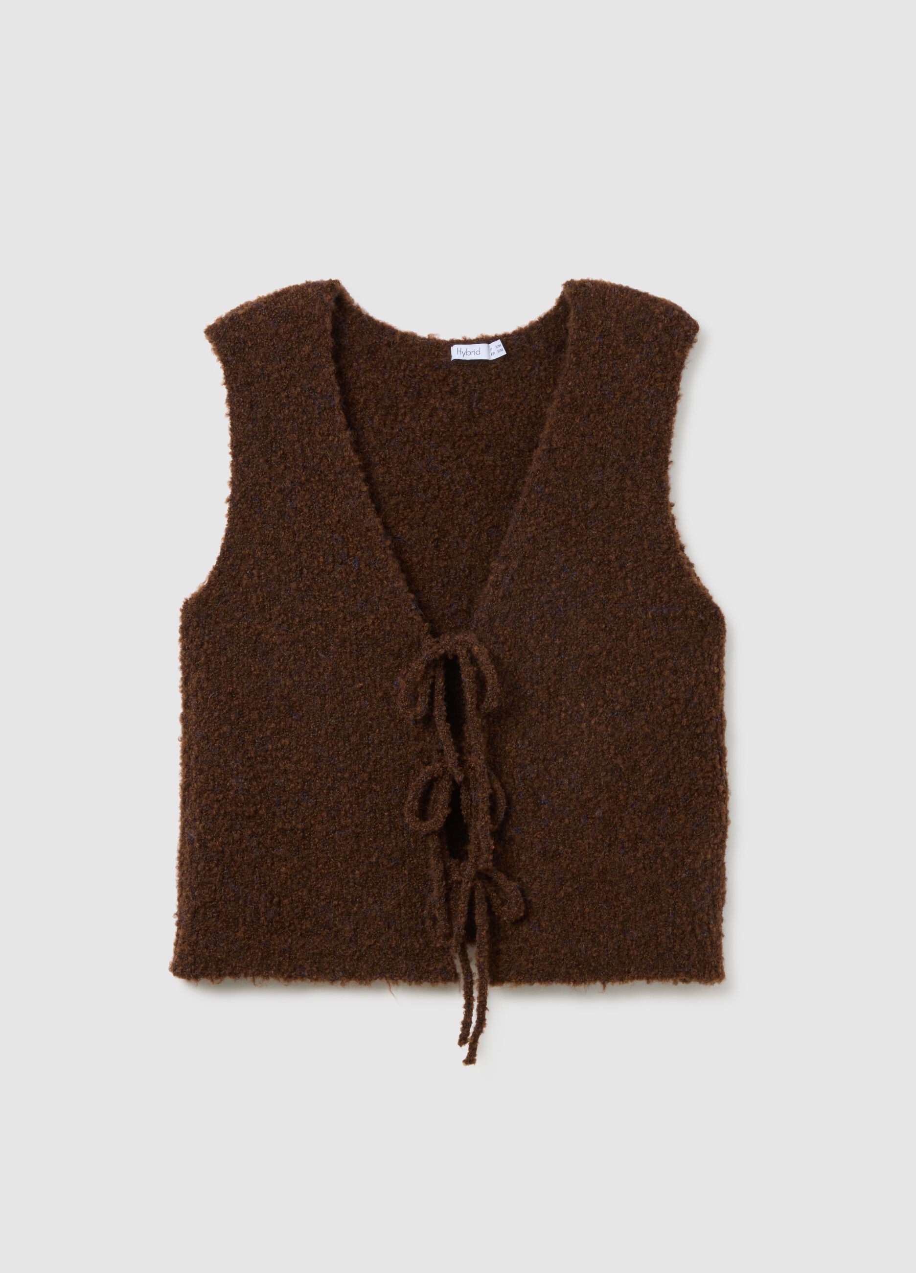 Brown Regular Fit Gilet