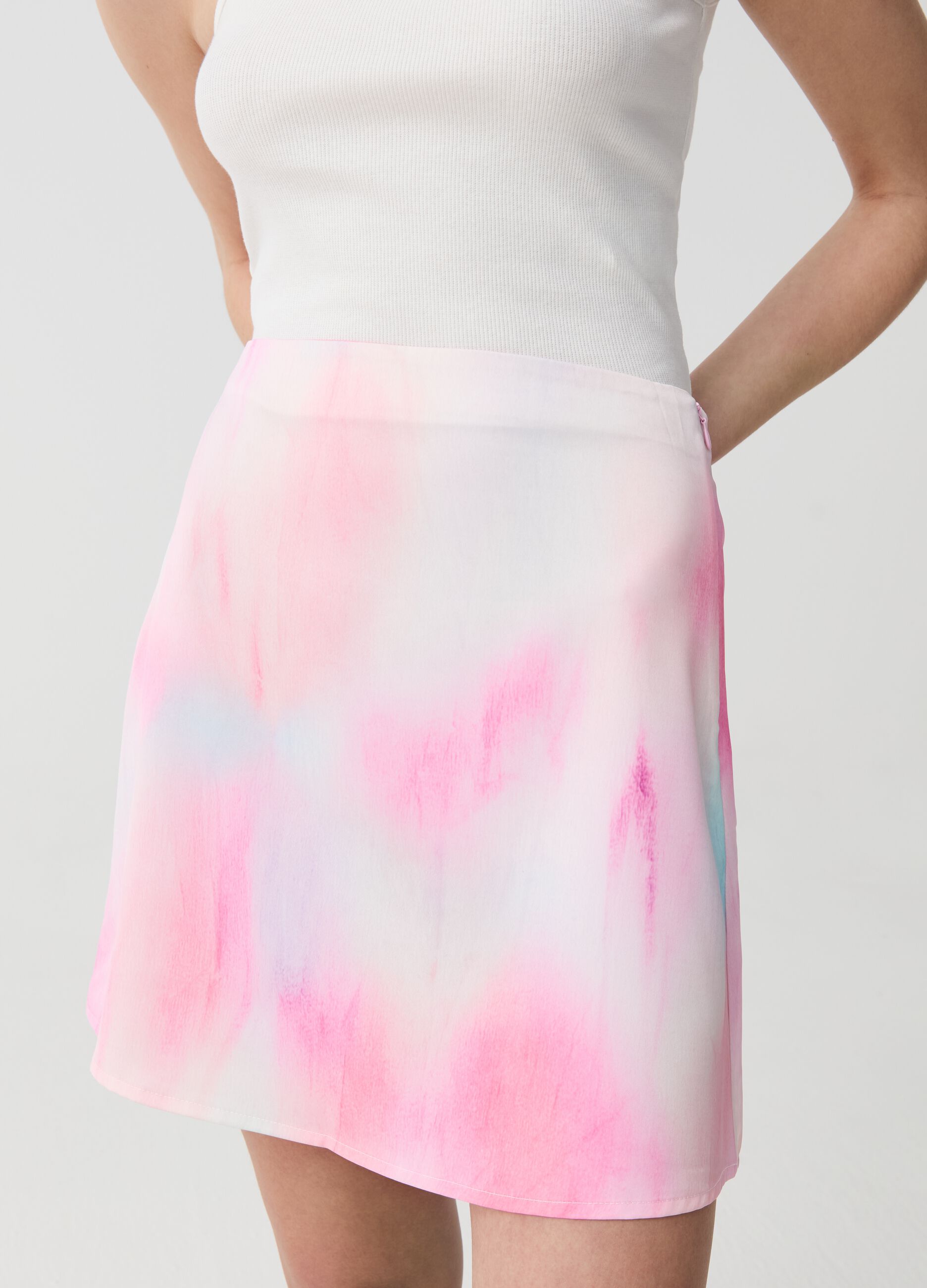 Tie-dye miniskirt
