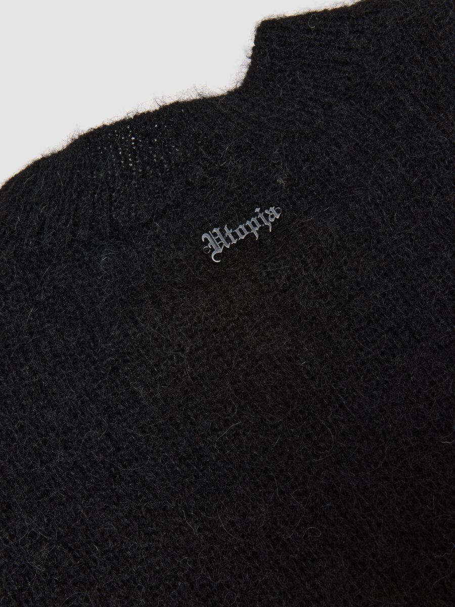 Mohair Crew Neck Black_6