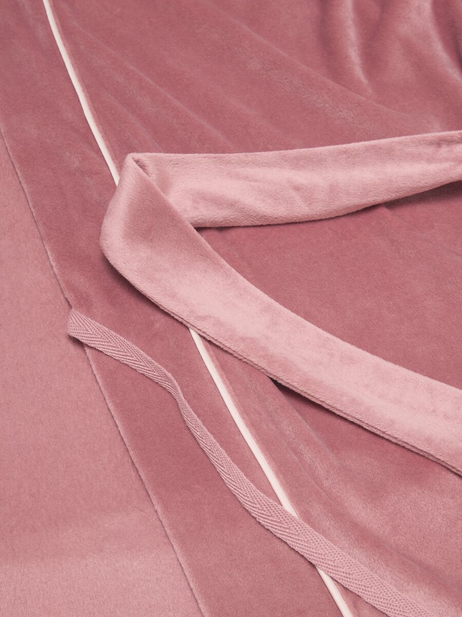 Pink robe with waist belt_5