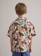 Camicia in pura viscosa multicolor da bambino regular fit con stampe_1