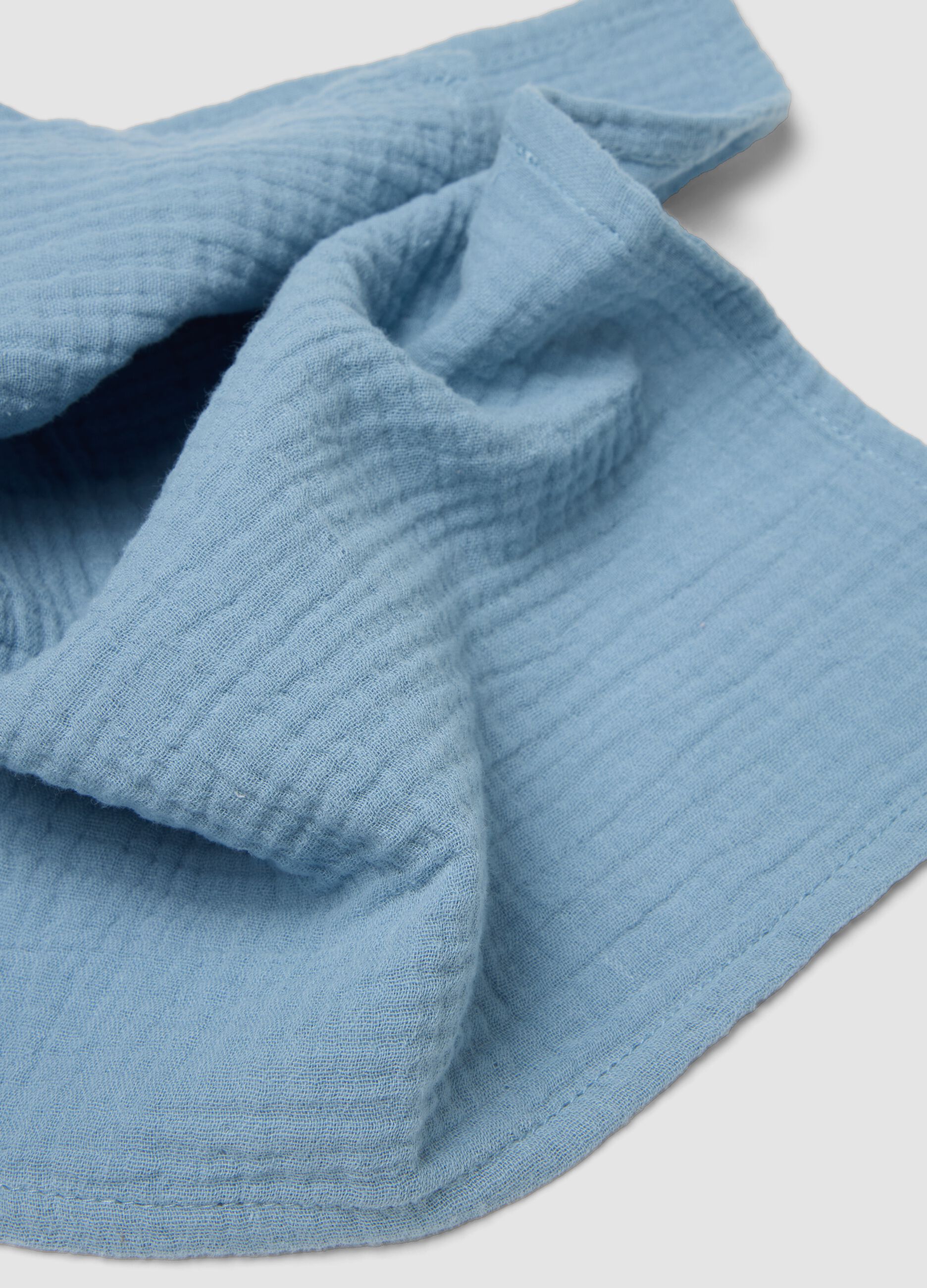 Set of 3 multicolour 100% cotton muslin burp cloths for newborns
