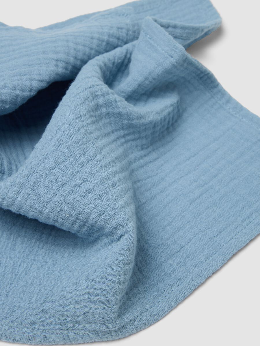 Set of 3 multicolour 100% cotton muslin burp cloths for newborns_2