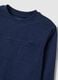 Boys&rsquo; blue pure cotton T-shirt with chest pocket, oversized fit_2