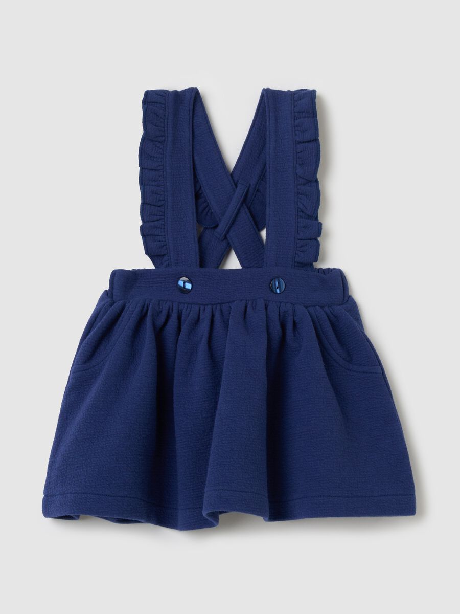 Pinafore in fleece with frills_0