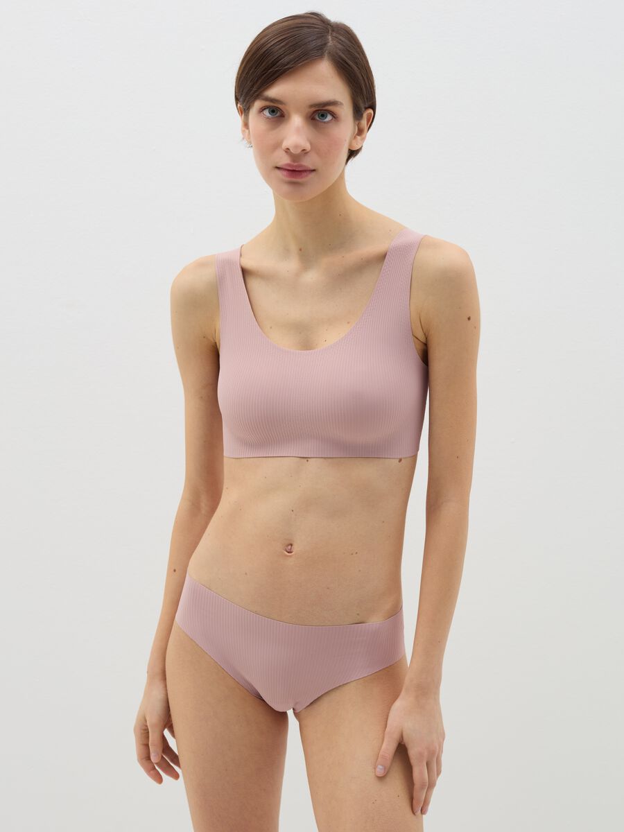 Seam-free ribbed bralette_0