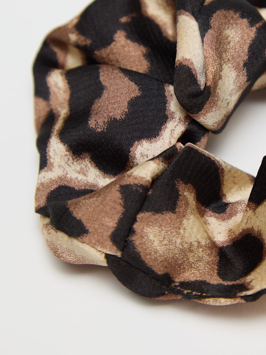 Women’s multicoloured elastic hair grips with animal pattern_1