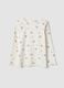 White organic stretch cotton crew-neck T-shirt_0