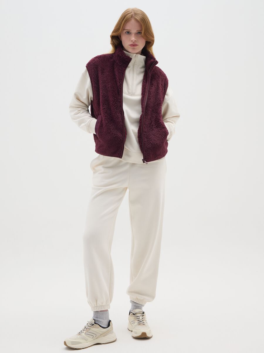 Purple Faux Fur Vest_1