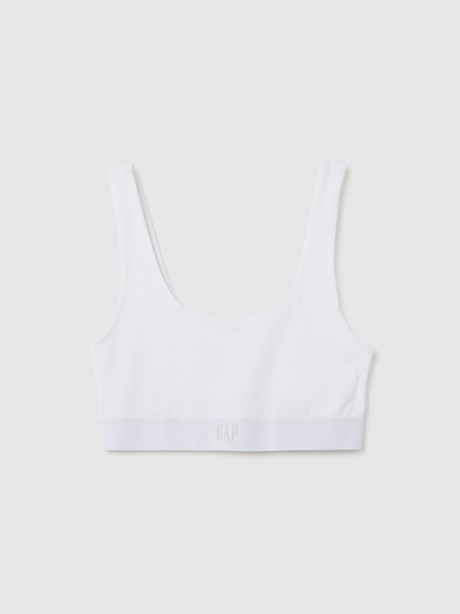 Stretch organic cotton bralette_0